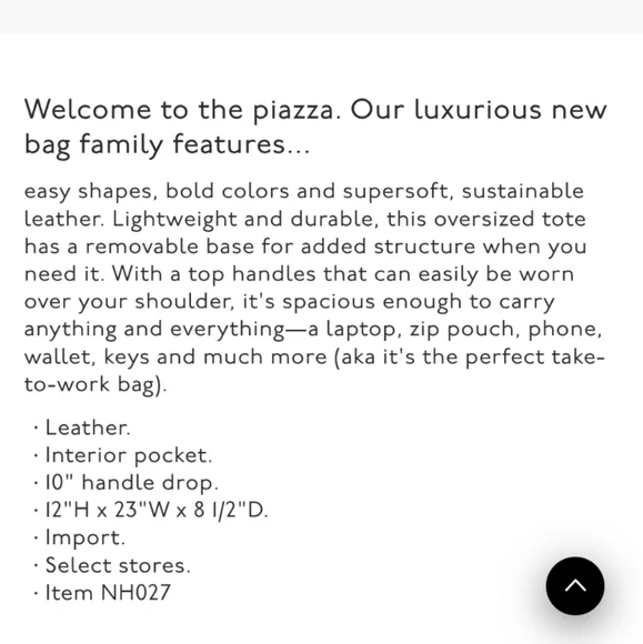 Madewell Oversized Piazza Tote Bag in Black Leather - Picture 4 of 6